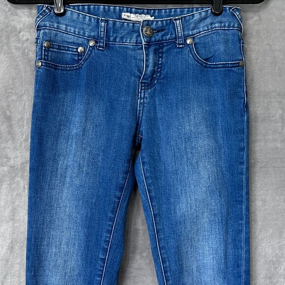 Free People Skinny Jeans with Zipper Hems Medium Wash Size 25 - Picture 2 of 10